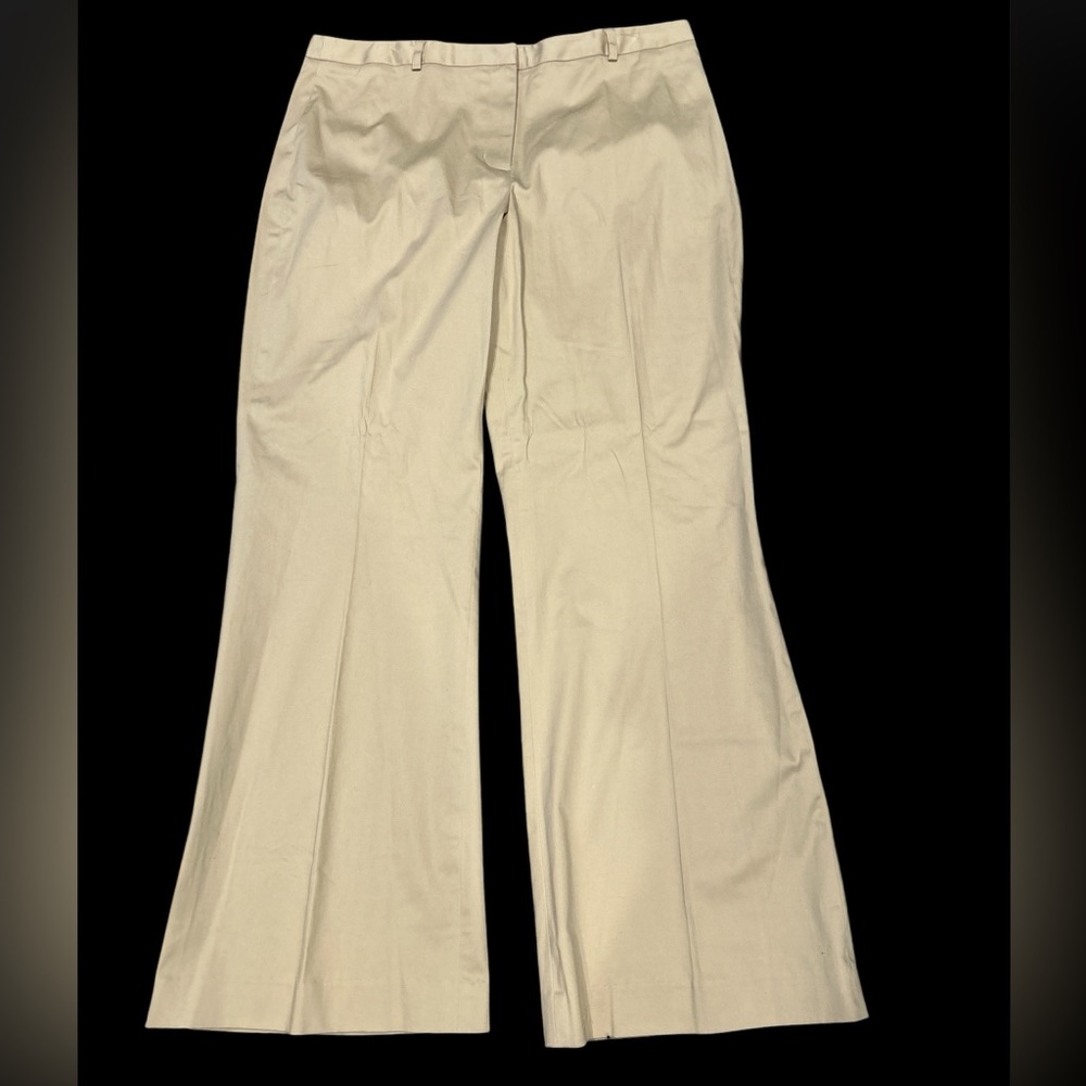 Covington Flared Boot-Cut Dress Pants in Light Tan